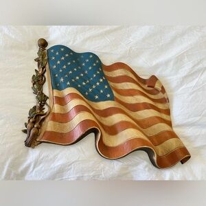 Burwood Products Co | 1971 American Flag Wall Hanging Americana USA Patriotic